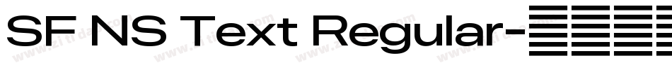 SF NS Text Regular字体转换